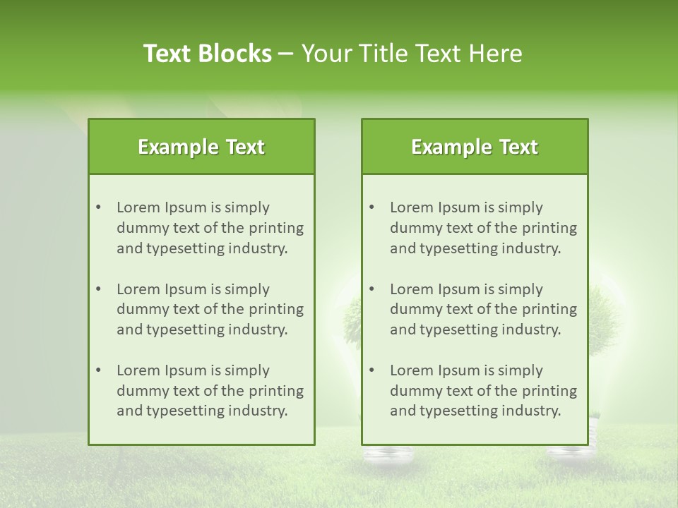 Grass Good Environment PowerPoint Template