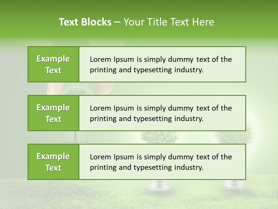 Grass Good Environment PowerPoint Template