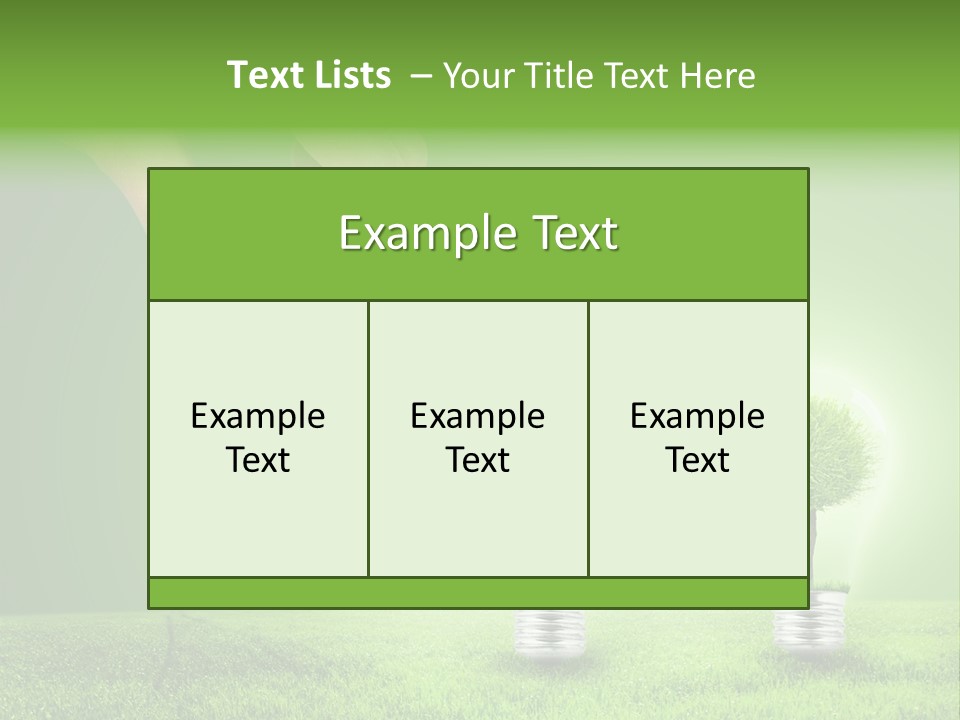 Grass Good Environment PowerPoint Template