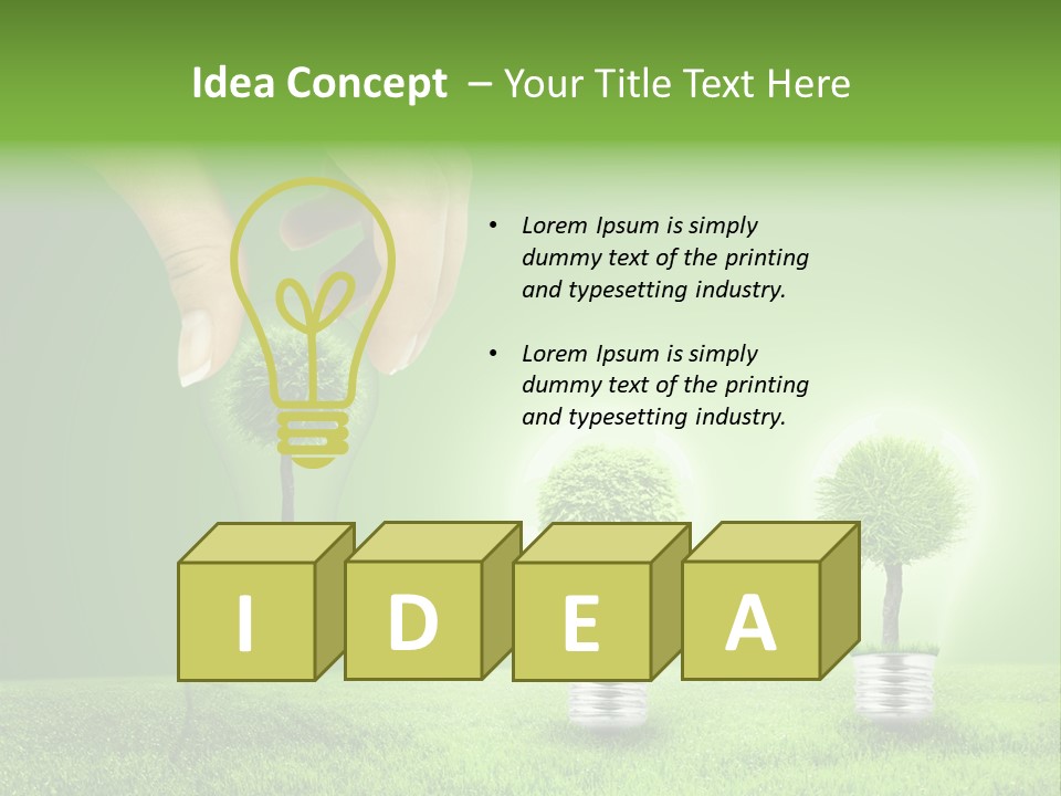 Grass Good Environment PowerPoint Template