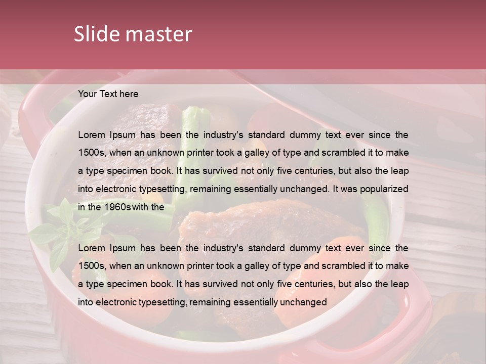 Thailand Steak Healthy PowerPoint Template