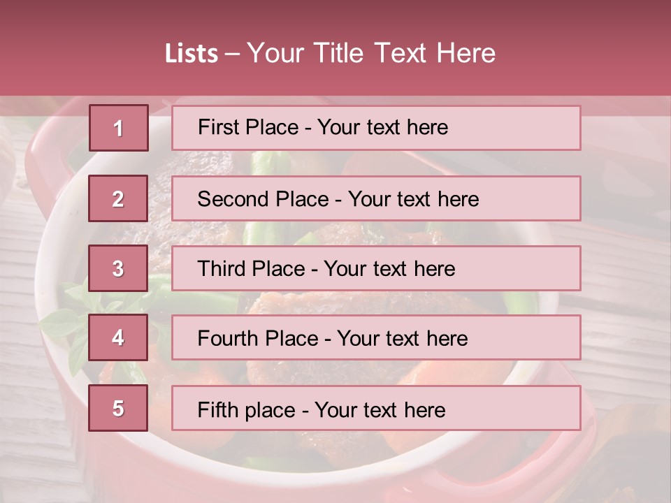 Thailand Steak Healthy PowerPoint Template