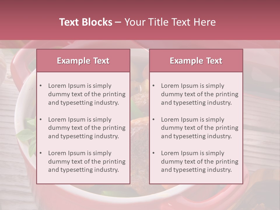 Thailand Steak Healthy PowerPoint Template