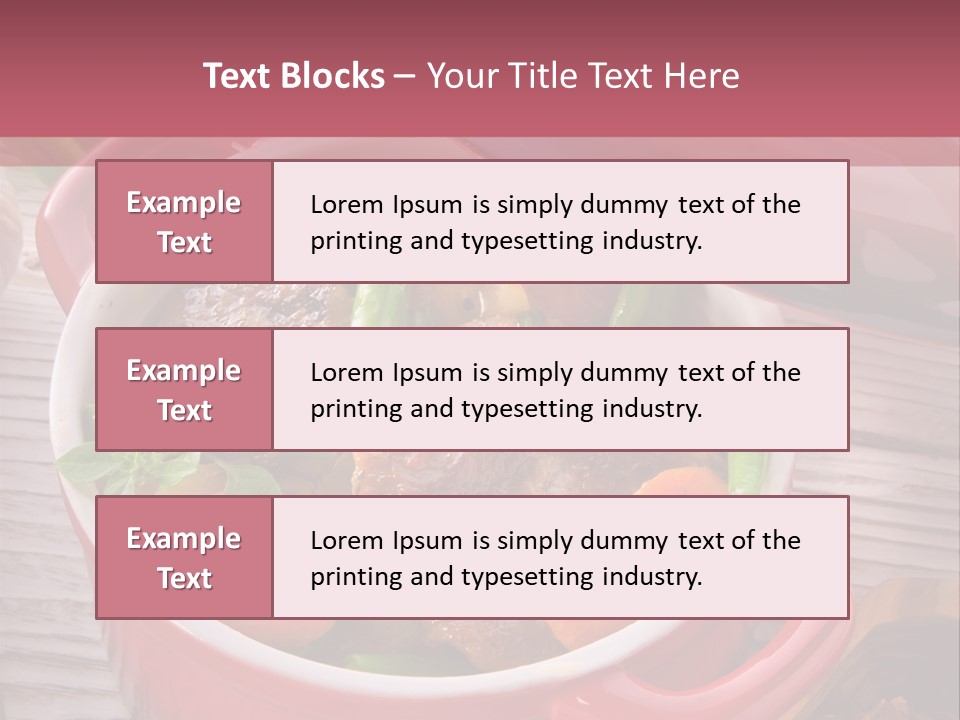 Thailand Steak Healthy PowerPoint Template