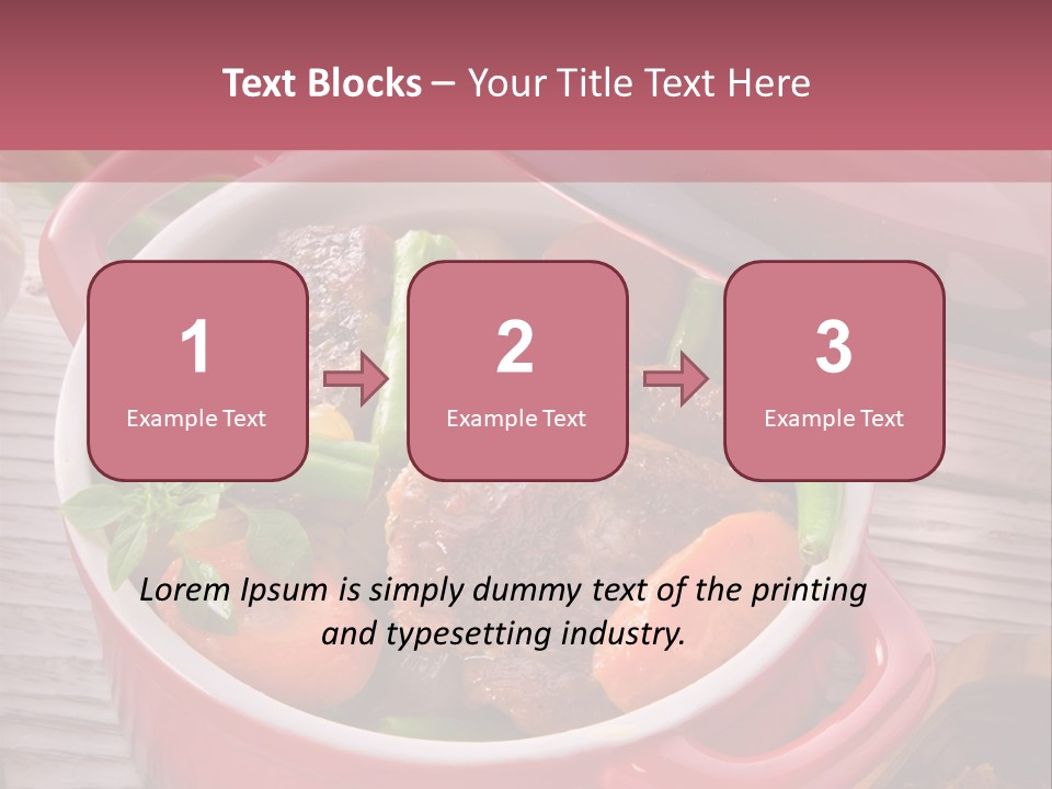 Thailand Steak Healthy PowerPoint Template