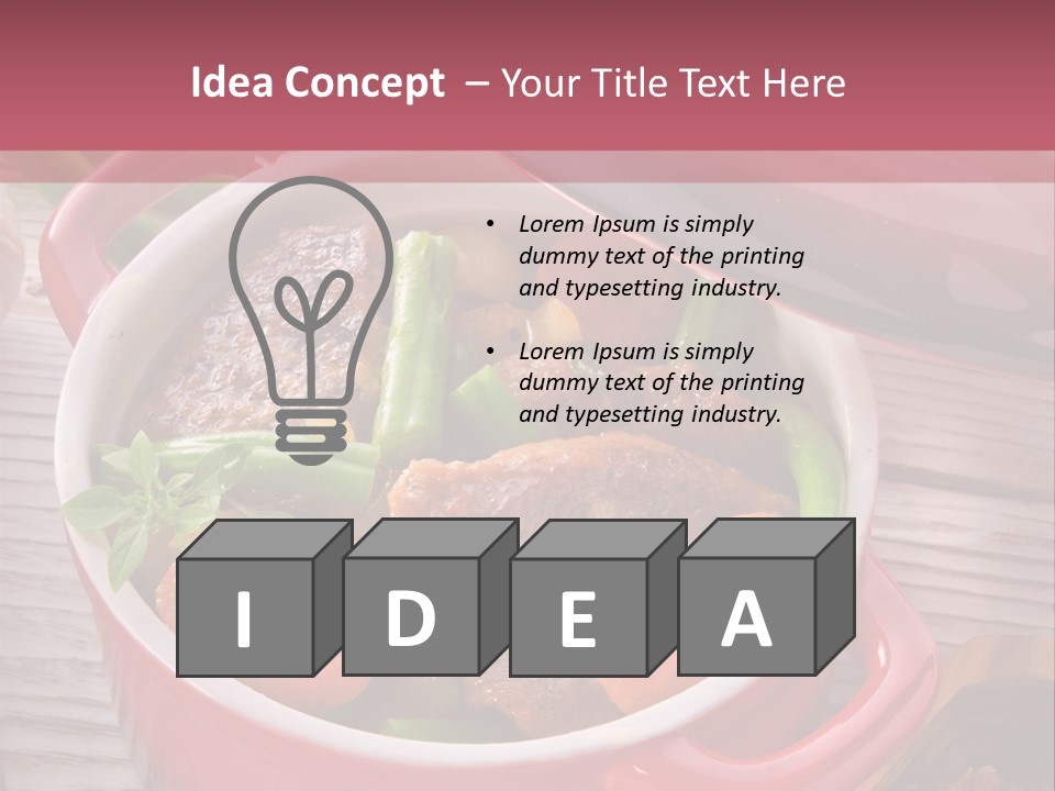 Thailand Steak Healthy PowerPoint Template