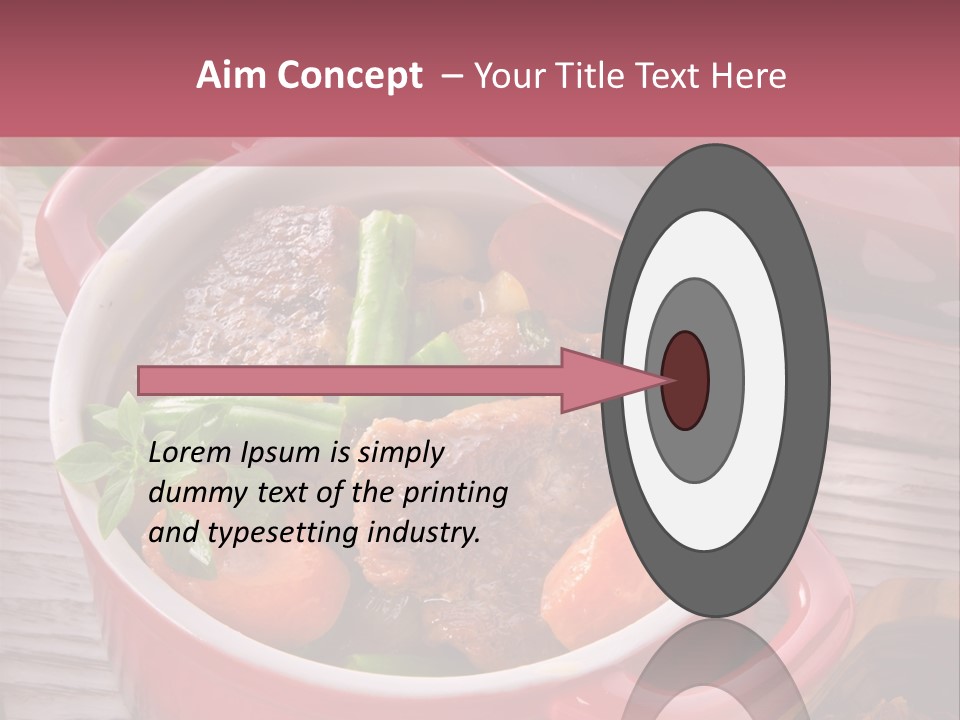 Thailand Steak Healthy PowerPoint Template