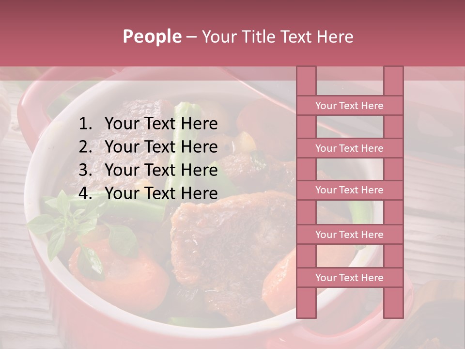 Thailand Steak Healthy PowerPoint Template