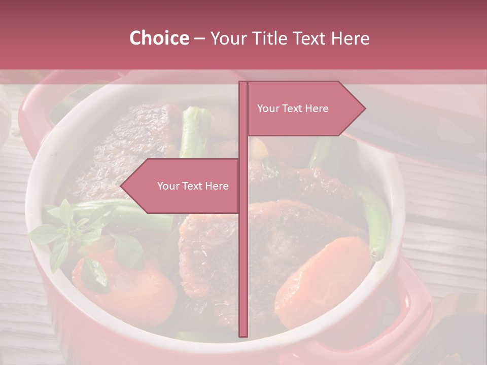 Thailand Steak Healthy PowerPoint Template