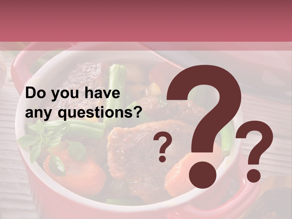 Thailand Steak Healthy PowerPoint Template