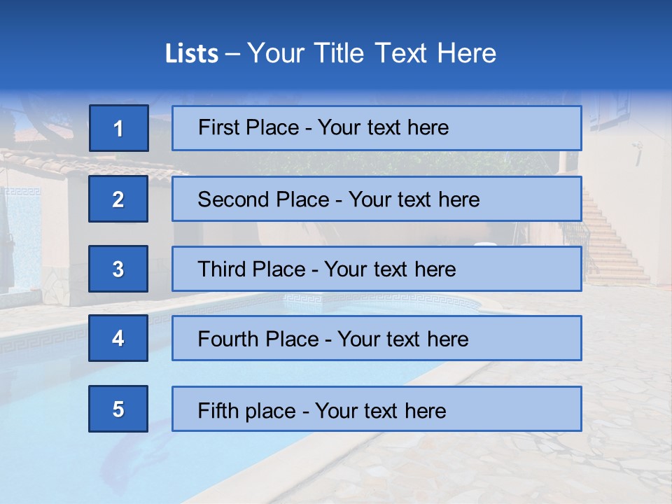 Pine Bathing Shelter PowerPoint Template