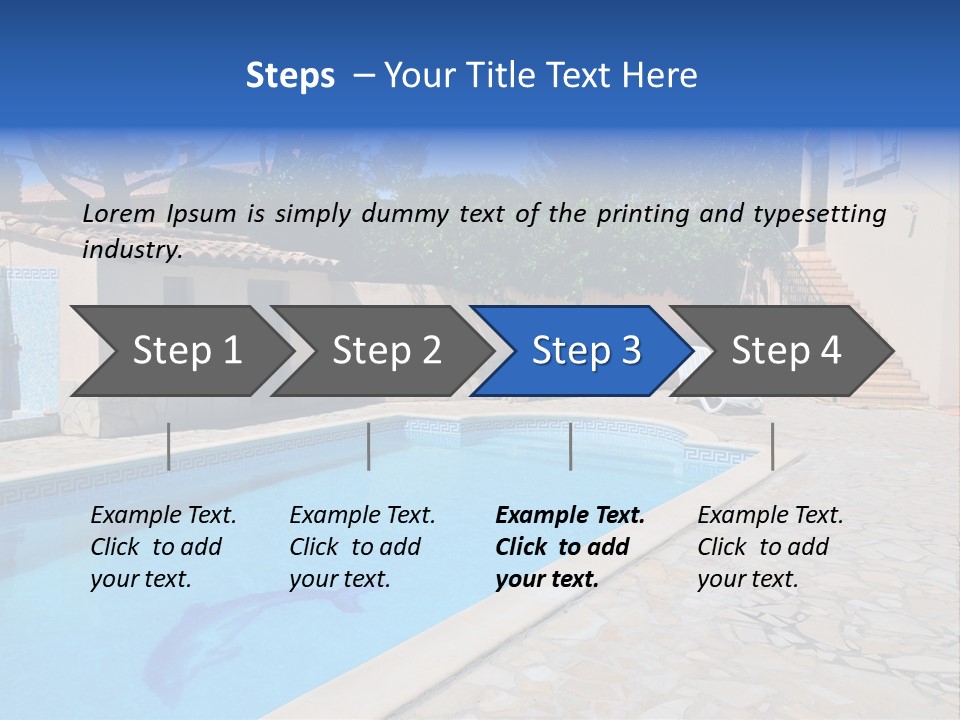 Pine Bathing Shelter PowerPoint Template