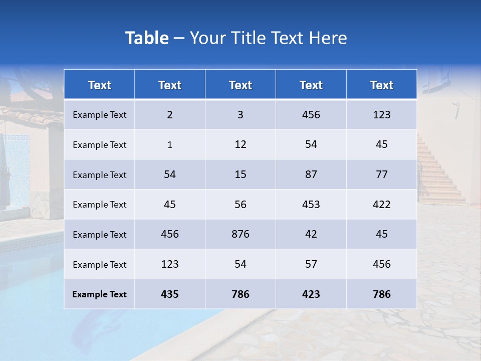 Pine Bathing Shelter PowerPoint Template