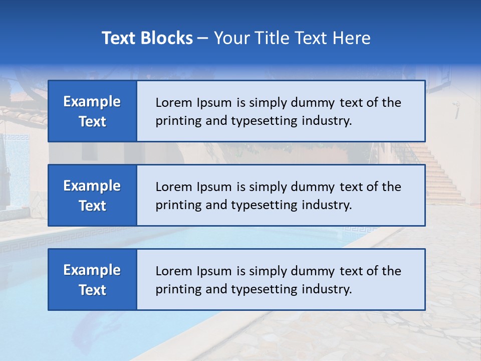Pine Bathing Shelter PowerPoint Template