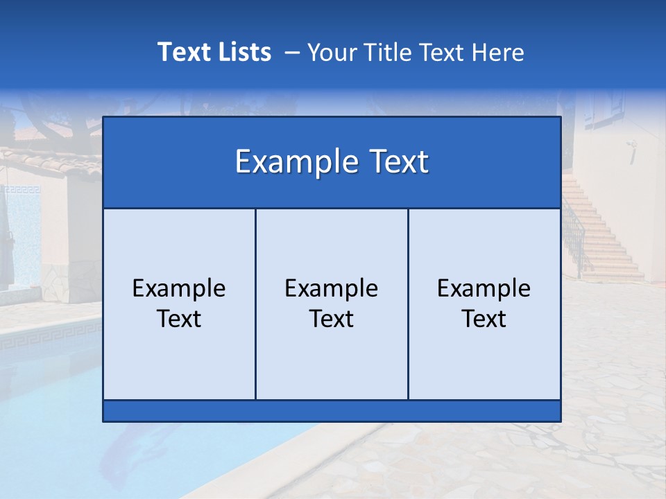Pine Bathing Shelter PowerPoint Template