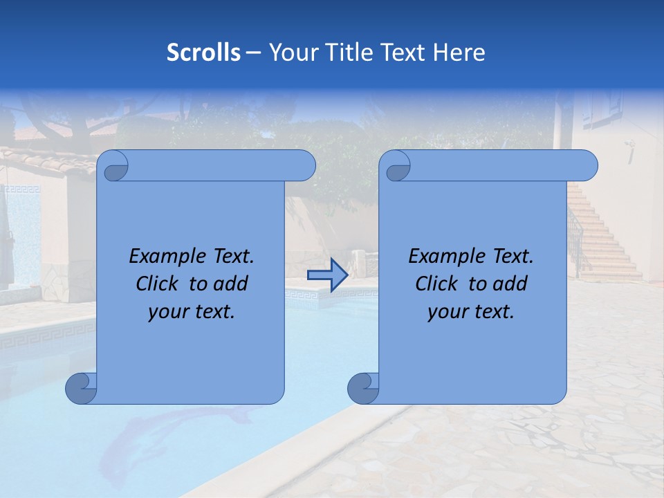 Pine Bathing Shelter PowerPoint Template