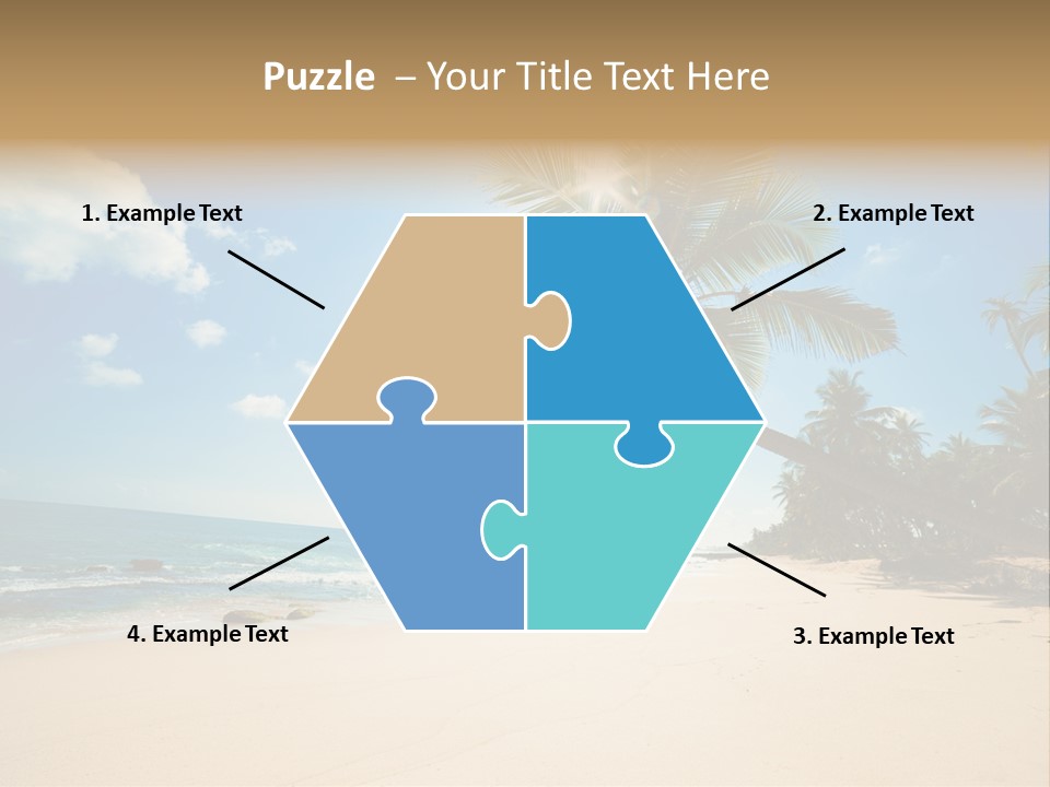 Tree Sun Island PowerPoint Template