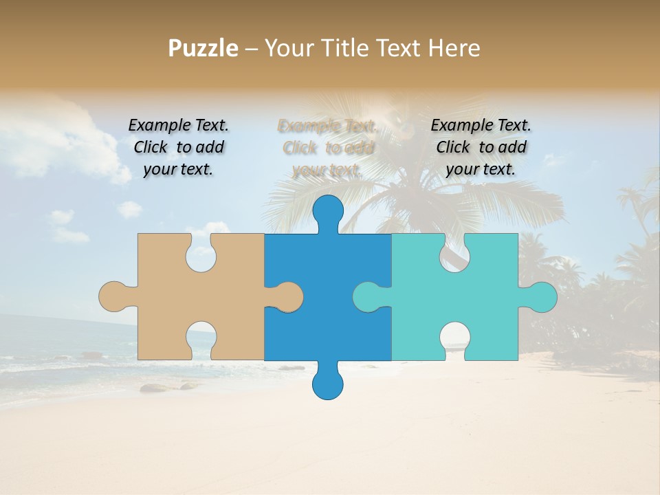 Tree Sun Island PowerPoint Template