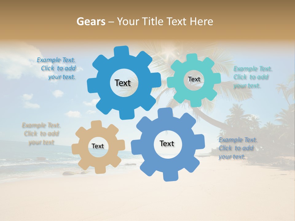 Tree Sun Island PowerPoint Template