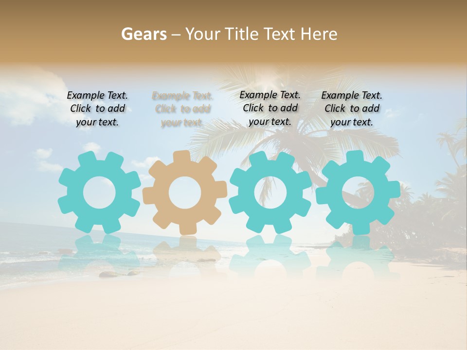 Tree Sun Island PowerPoint Template