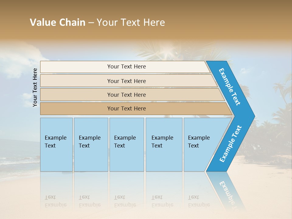 Tree Sun Island PowerPoint Template