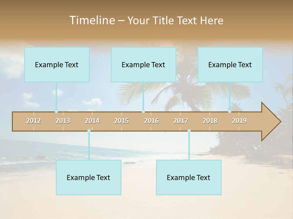 Tree Sun Island PowerPoint Template