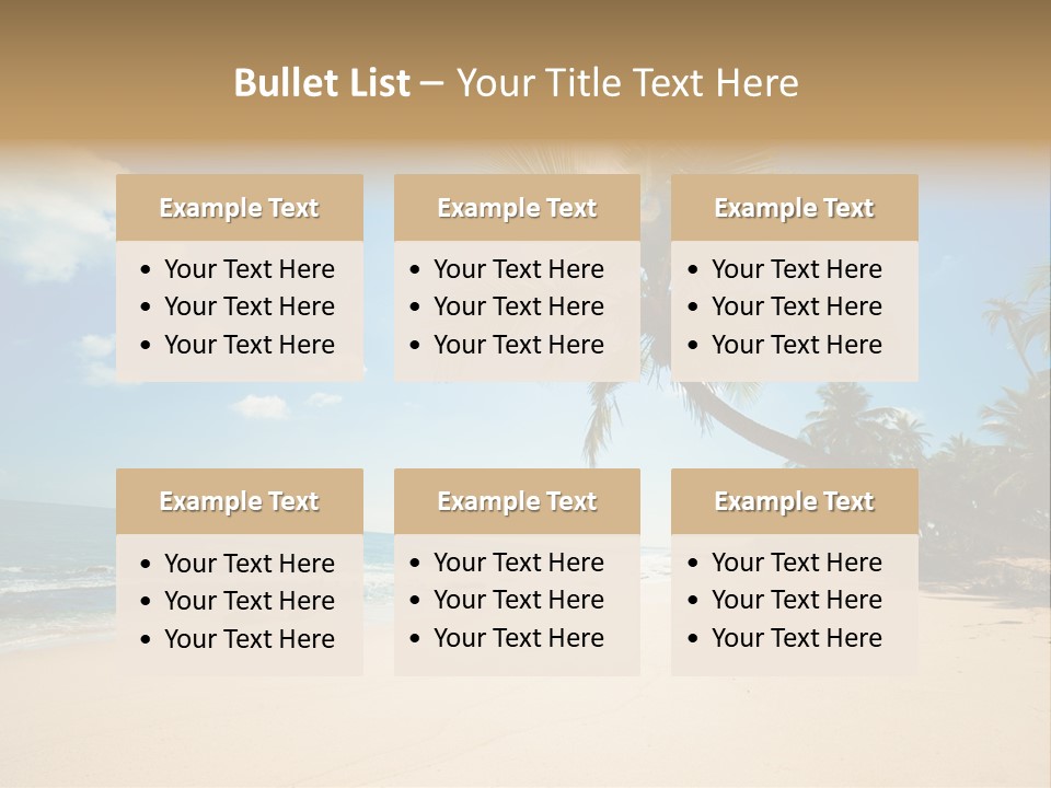 Tree Sun Island PowerPoint Template