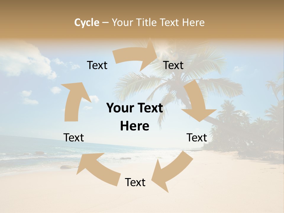 Tree Sun Island PowerPoint Template