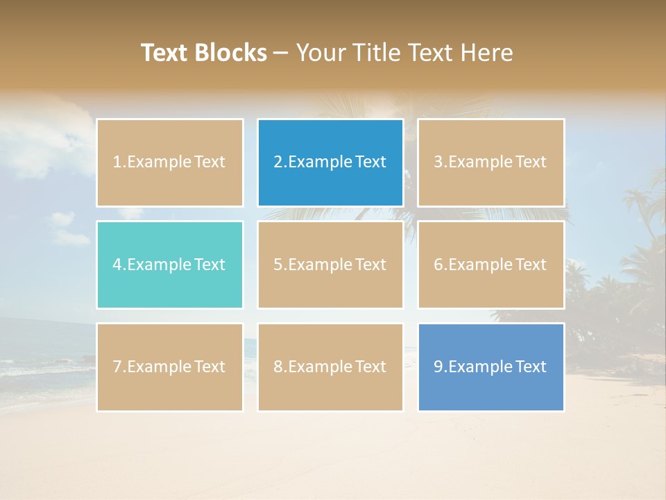 Tree Sun Island PowerPoint Template