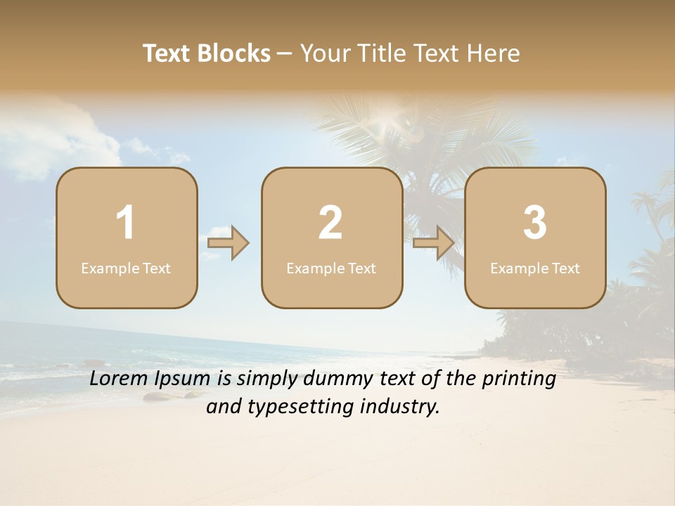 Tree Sun Island PowerPoint Template