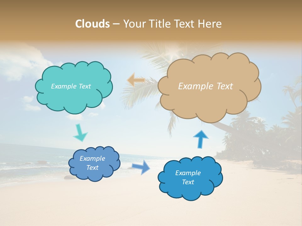 Tree Sun Island PowerPoint Template