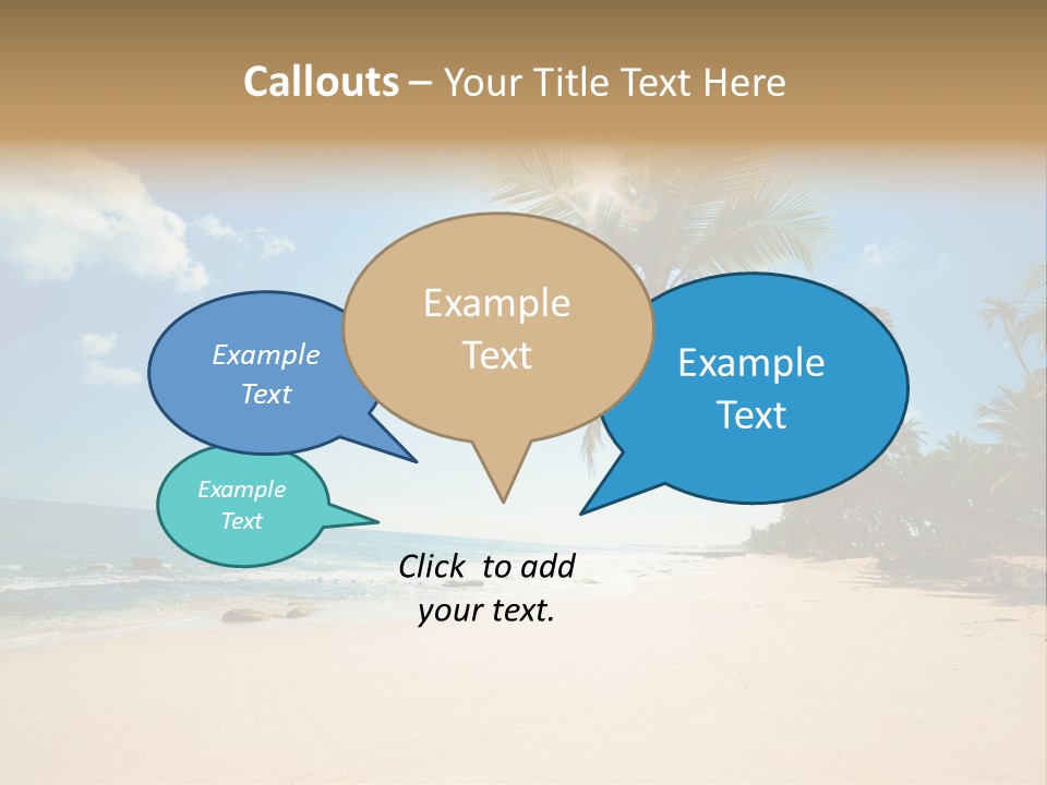 Tree Sun Island PowerPoint Template