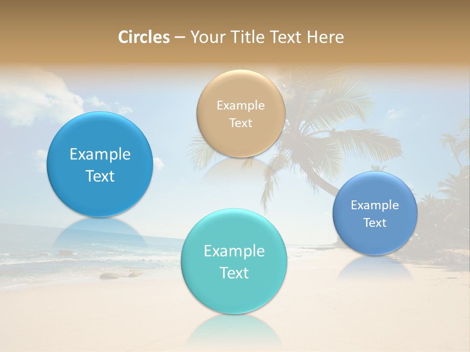 Tree Sun Island PowerPoint Template