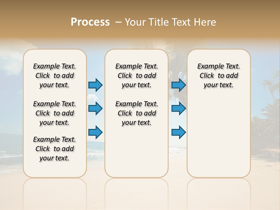 Tree Sun Island PowerPoint Template