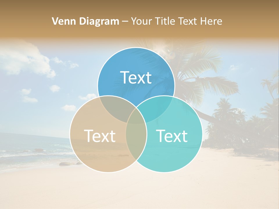 Tree Sun Island PowerPoint Template