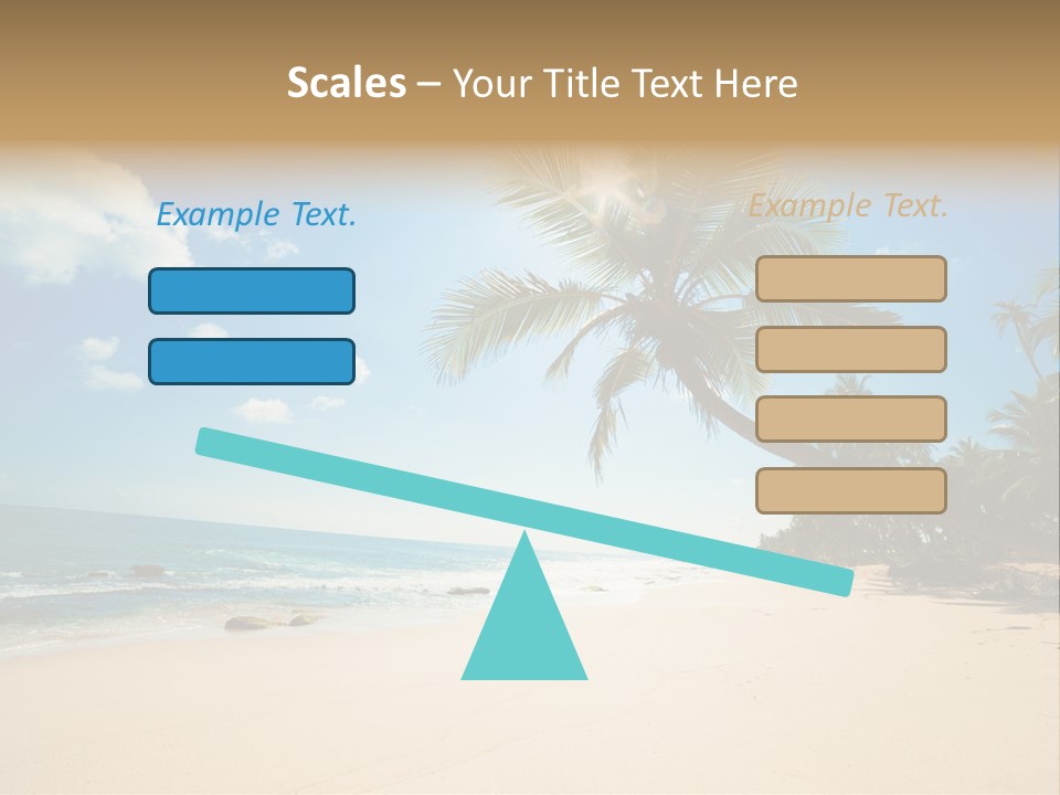 Tree Sun Island PowerPoint Template