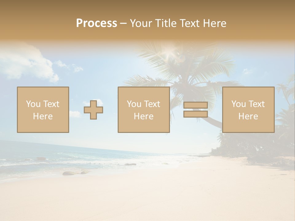Tree Sun Island PowerPoint Template