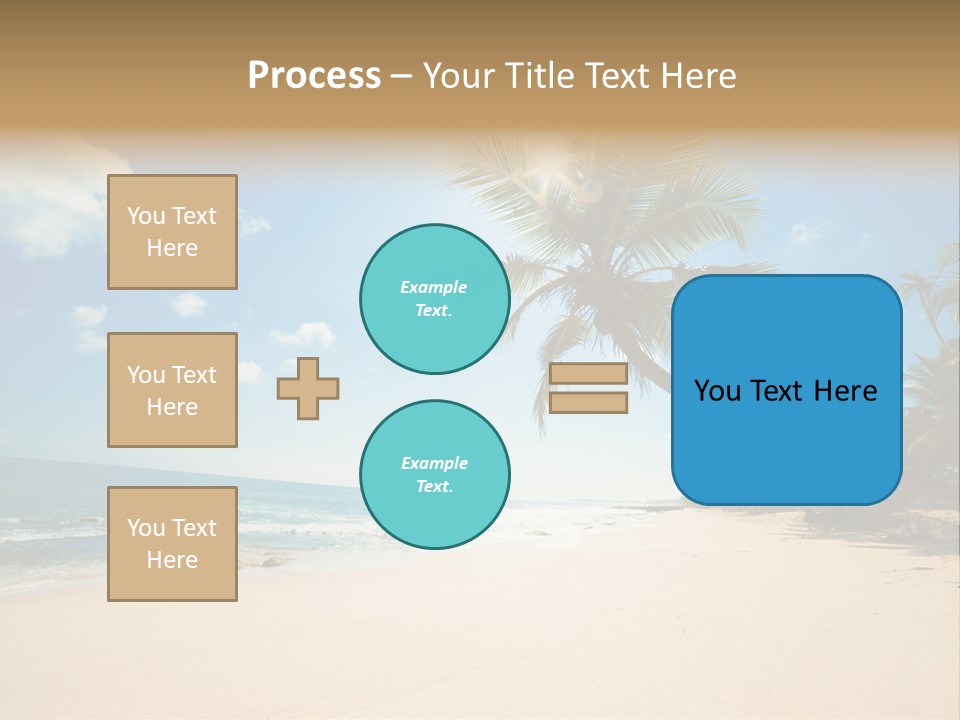 Tree Sun Island PowerPoint Template