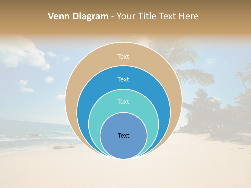 Tree Sun Island PowerPoint Template