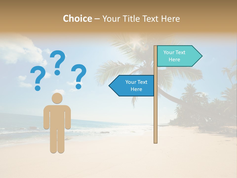 Tree Sun Island PowerPoint Template