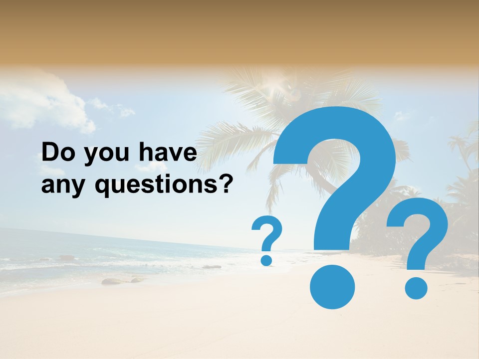 Tree Sun Island PowerPoint Template