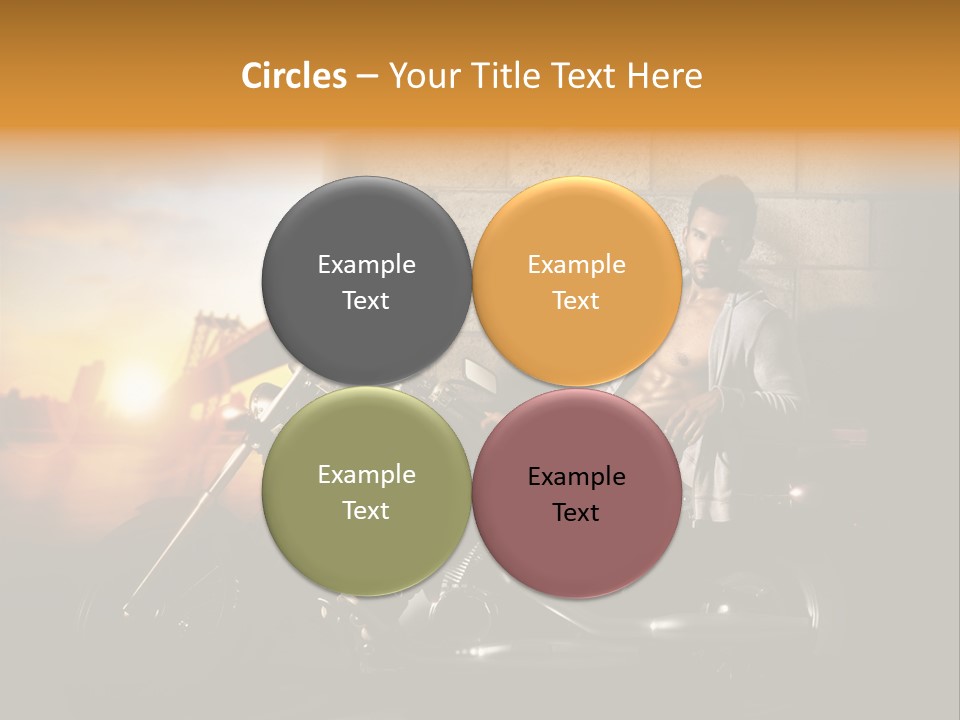 Guy Sun Body PowerPoint Template