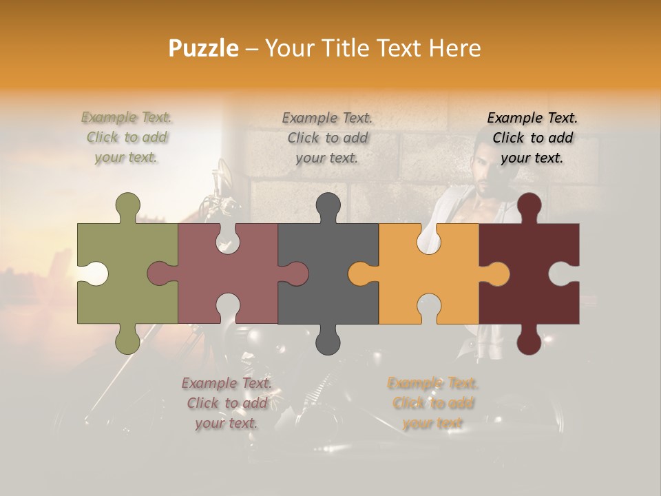 Guy Sun Body PowerPoint Template