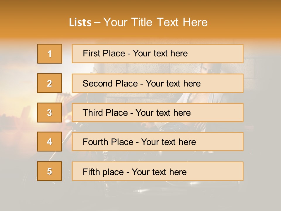 Guy Sun Body PowerPoint Template