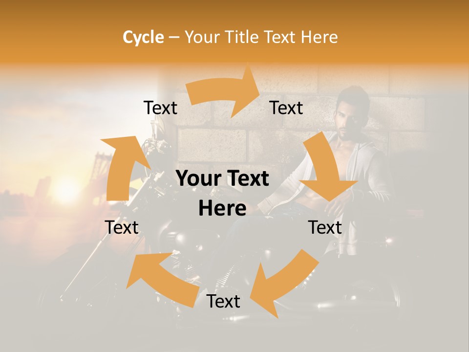 Guy Sun Body PowerPoint Template