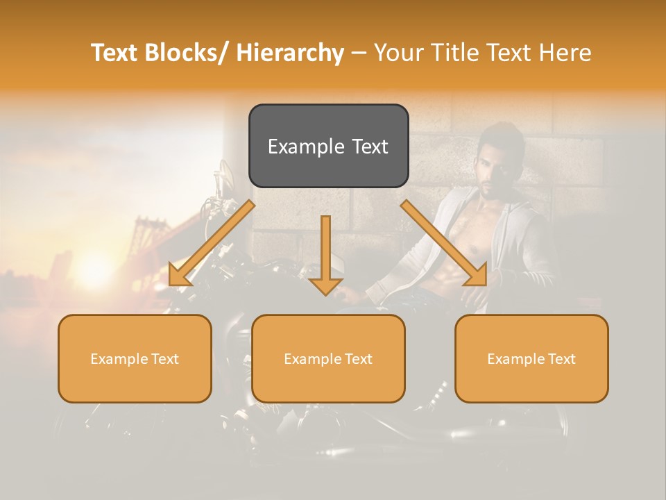 Guy Sun Body PowerPoint Template