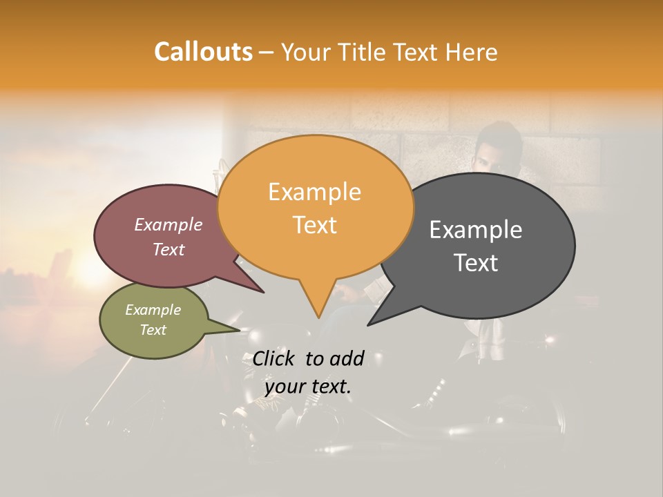 Guy Sun Body PowerPoint Template