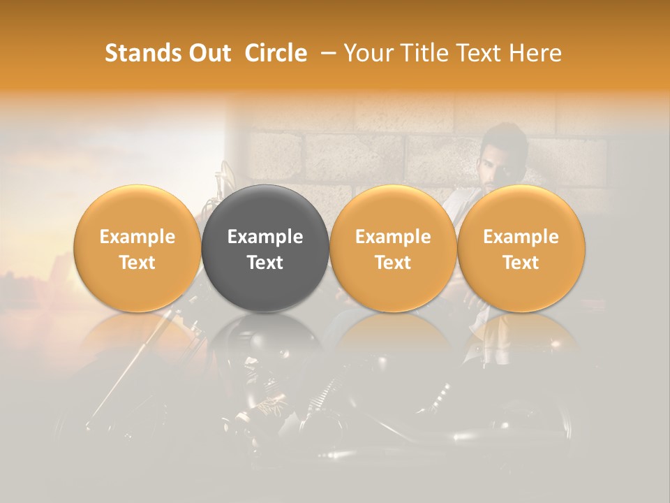 Guy Sun Body PowerPoint Template