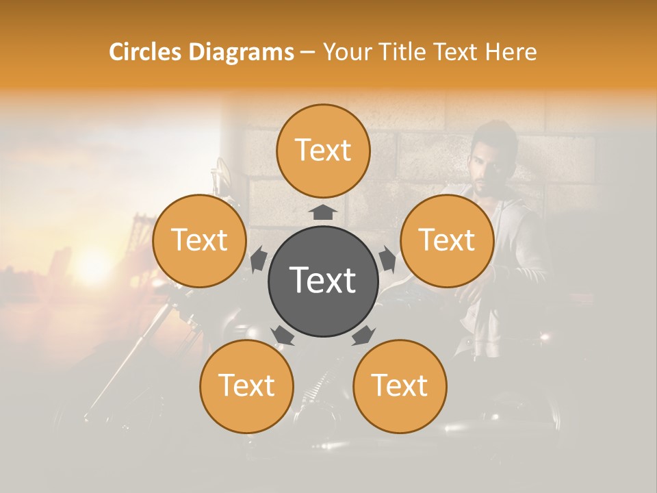 Guy Sun Body PowerPoint Template