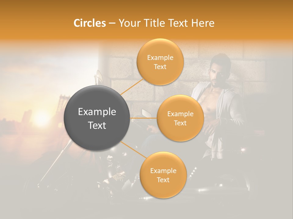 Guy Sun Body PowerPoint Template